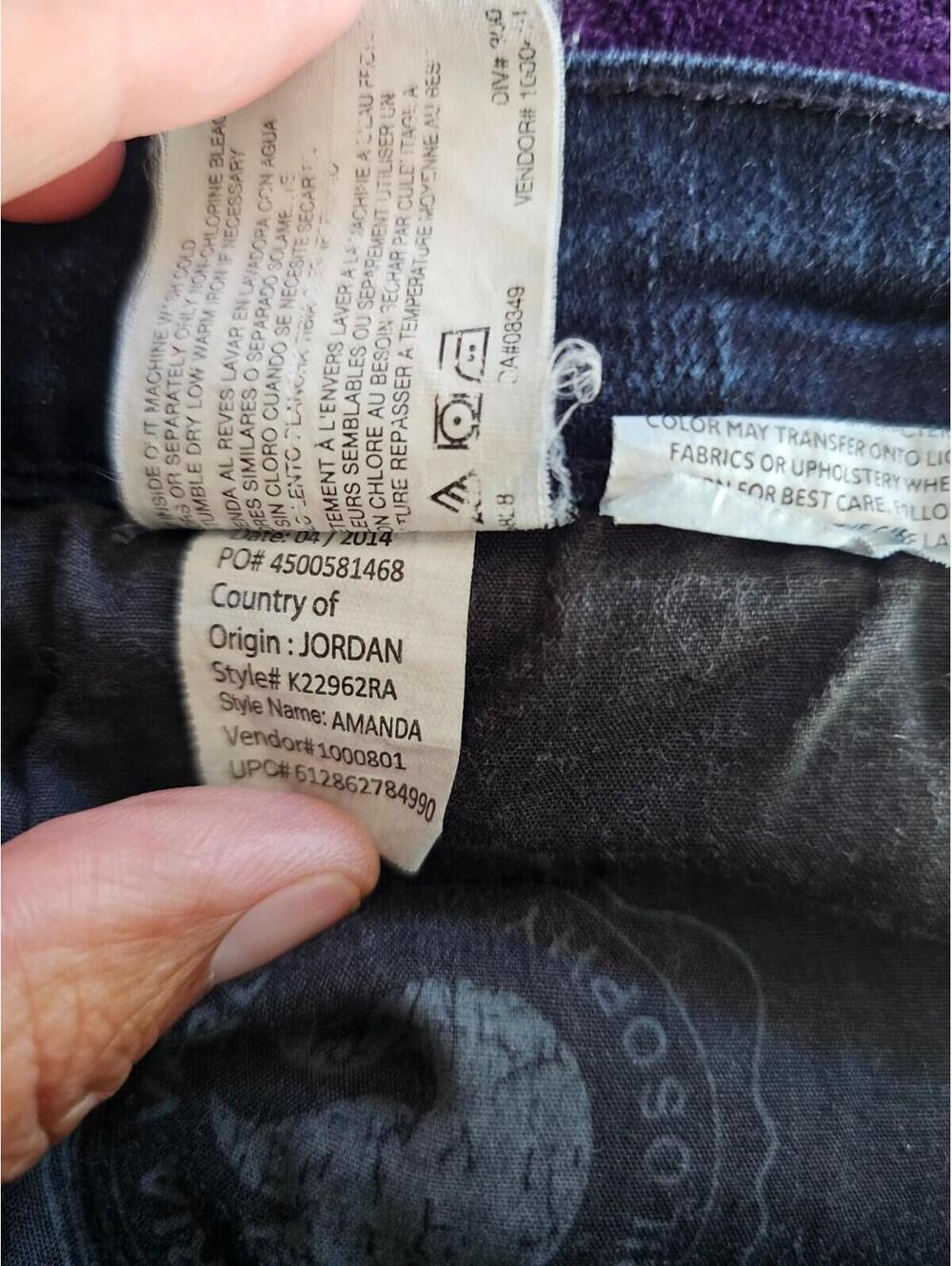 Women's Gloria Vanderbilt Amanda Denim Jeans Pants Blue Sz 8 Petite Straight Leg - Picture 5 of 15
